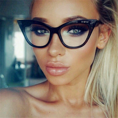 GUANGDU Classic Fashion 2019 Ultralight Cat Eye Sunglasses Women Brand Designer Transparent Goggles Big And Small Frame Glasses