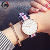 Japan Quartz Movement Fashion Girl Student Casual Young Ladies Watches Nylon Strap Wristwatches Brand Waterproof For Women 2018