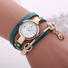 New Duoya Fashion Women Bracelet Watch Gold Quartz Gift Watch Wristwatch Women Dress Leather Casual Bracelet Watches