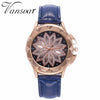 Best Selling Fashion Women Rose Gold Flower Rhinestone Watch Luxury Casual Female Quartz Watch Relogio Feminino Drop Shipping