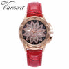 Best Selling Fashion Women Rose Gold Flower Rhinestone Watch Luxury Casual Female Quartz Watch Relogio Feminino Drop Shipping