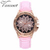 Best Selling Fashion Women Rose Gold Flower Rhinestone Watch Luxury Casual Female Quartz Watch Relogio Feminino Drop Shipping