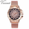 Best Selling Fashion Women Rose Gold Flower Rhinestone Watch Luxury Casual Female Quartz Watch Relogio Feminino Drop Shipping