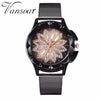 Best Selling Fashion Women Rose Gold Flower Rhinestone Watch Luxury Casual Female Quartz Watch Relogio Feminino Drop Shipping