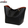 Leather Handbags Big Women Bag 2PCS/Set High Quality Casual Female Bags Trunk Tote Shoulder Bag Ladies Large Bolsos