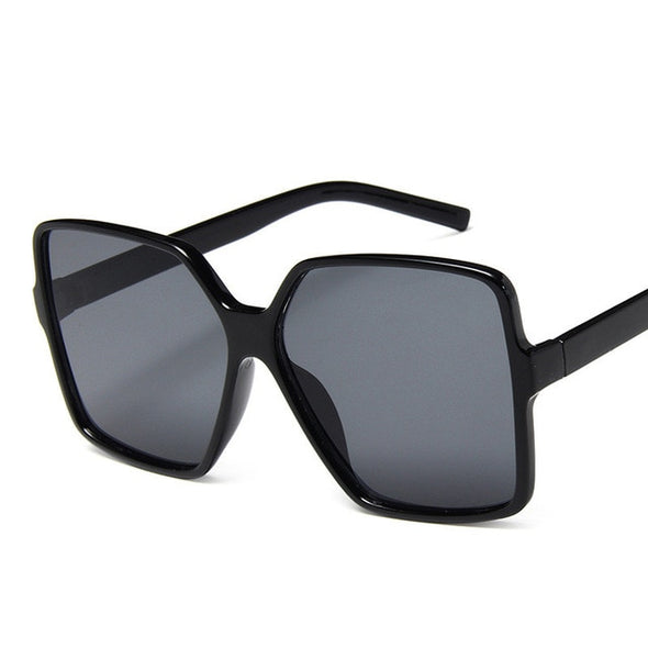 Higody Fashion Women Oversize Sunglasses Gradient Plastic Brand Designer Female Sun Glasses Uv400